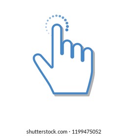 Hand cursor icon click