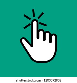Hand cursor icon click