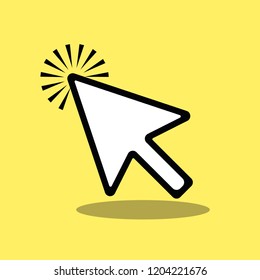 Hand cursor icon click