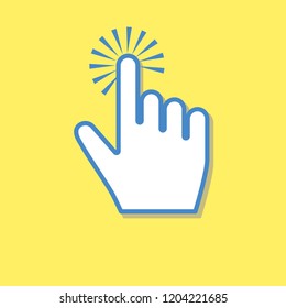 Hand cursor icon click