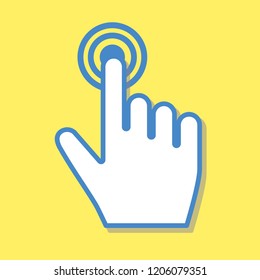 Hand cursor icon click