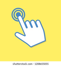 Hand cursor icon click
