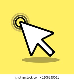 Hand cursor icon click