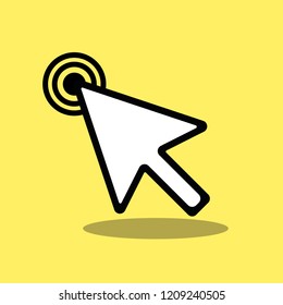 Hand cursor icon click