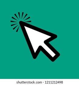 Hand cursor icon click