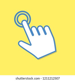 Hand cursor icon click