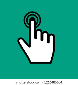 Hand cursor icon click