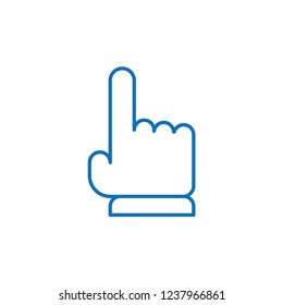 Hand cursor icon click