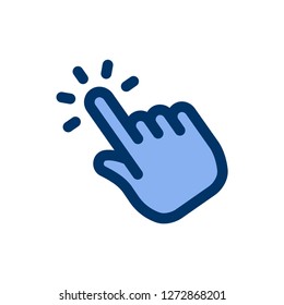 Hand cursor icon click