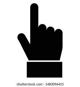 Hand cursor icon click. Hand click icon. Finger pointer isolated vector. Perfect use for website, design, pattern, etc.