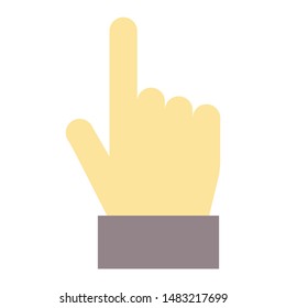 Hand cursor icon click. Hand click icon. Finger pointer isolated vector. Perfect use for website, design, pattern, etc.