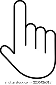 Hand cursor icon click. Hand click icon. Finger pointer isolated vector.eps
