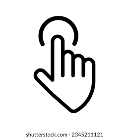 Hand cursor icon clip art vector icon.