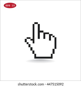  Hand cursor Icon Flat.
