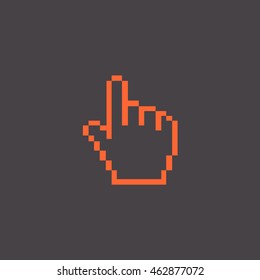  Hand cursor Icon Flat.
