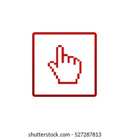  Hand cursor Icon Flat.
