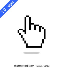  Hand cursor Icon Flat.
