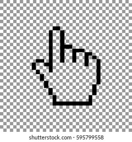  Hand cursor Icon Flat.
