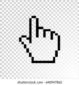  Hand cursor Icon Flat.
