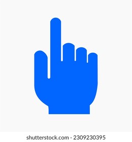 hand cursor icon isolated on white