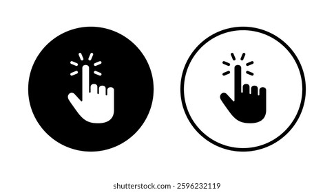 Hand cursor icon logo design. cursor sign and symbol. hand cursor icon clik