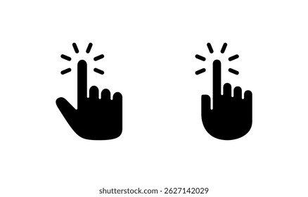 Hand cursor icon logo design. cursor sign and symbol. hand cursor icon clik