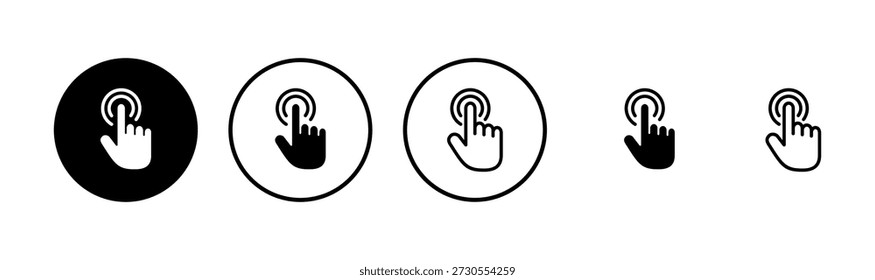 Hand cursor icon logo design. cursor sign and symbol. hand cursor icon clik
