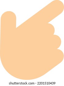 Hand cursor icon, logo or symbol