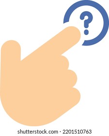 Icono del cursor de mano, logotipo o símbolo