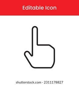 Hand cursor  icon, Hand cursor outline icon, Hand cursor vector icon