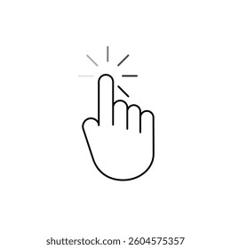 Hand Cursor Icon pointing clicking and waiting