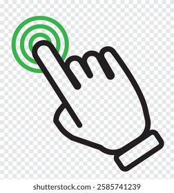 Hand cursor icon set. Click icon vector hand click. Variety  click and Mouse pointer arrow. EPS 10