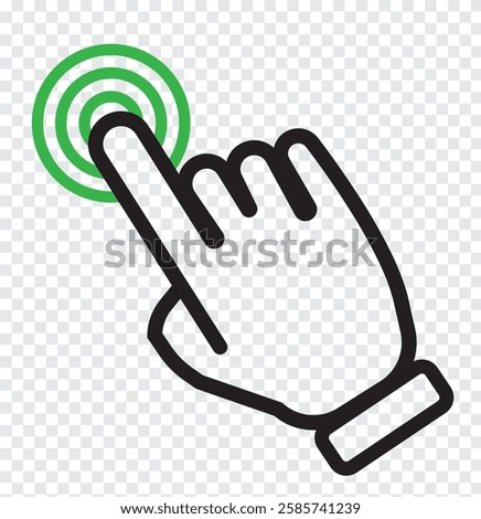 Hand cursor icon set. Click icon vector hand click. Variety  click and Mouse pointer arrow. EPS 10