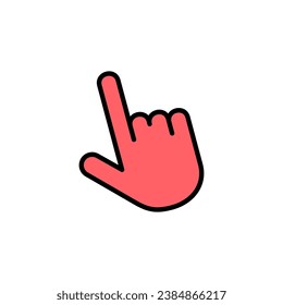 Hand cursor icon set illustration. cursor sign and symbol. hand cursor icon clik