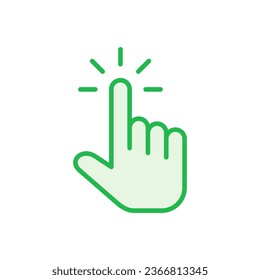 Hand cursor icon set. cursor icon vector. hand cursor icon click