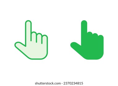 Hand cursor icon set. cursor icon vector. hand cursor icon click