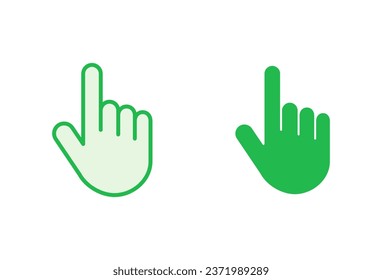 Hand cursor icon set. cursor icon vector. hand cursor icon click