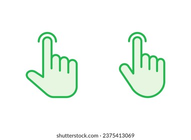 Hand cursor icon set. cursor icon vector. hand cursor icon click