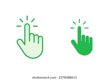 Hand cursor icon set. cursor icon vector. hand cursor icon click
