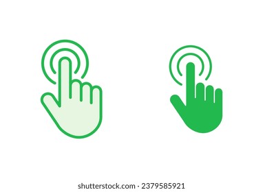 Hand cursor icon set. cursor icon vector. hand cursor icon click