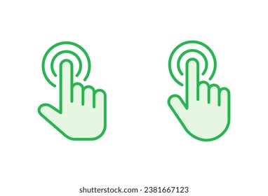 Hand cursor icon set. cursor icon vector. hand cursor icon click