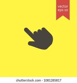 Cursor de mano. icono de cursor de mano. diseño de signo. Vector EPS 10
