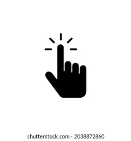 Hand cursor icon. cursor sign and symbol. hand cursor icon clik