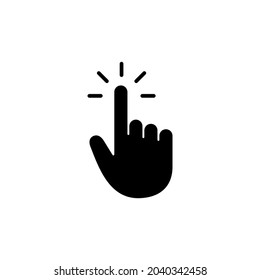 Hand cursor icon. cursor sign and symbol. hand cursor icon clik