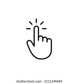 Hand cursor icon. cursor sign and symbol. hand cursor icon clik