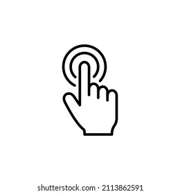Hand cursor icon. cursor sign and symbol. hand cursor icon clik