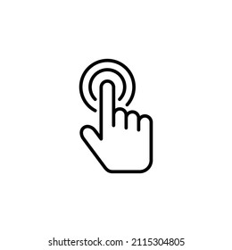 Hand cursor icon. cursor sign and symbol. hand cursor icon clik