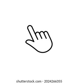 Hand cursor icon, hand cursor sign vector for web site Computer and mobile app