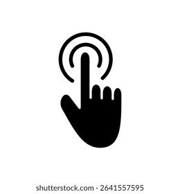 Hand cursor icon symbol for apps and websites. cursor sign and symbol. hand cursor icon clik