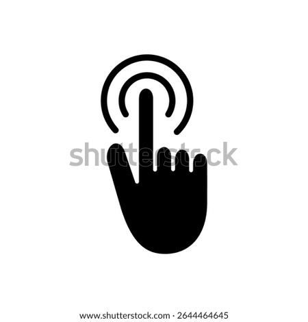 Hand cursor icon symbol for apps and websites. cursor sign and symbol. hand cursor icon clik